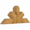 Ekena Millwork Saratoga Rough Sawn Timber Gable Bracket, Western Red Cedar, 48"W x 22"H x 6"D x 6"F, 11/12 Pitch GBW048X22X0606SAR00RWR - alternate 4